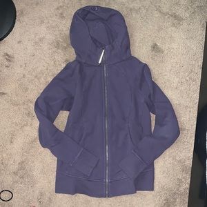 Light purple Lululemon zip up hoodie
